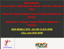 Tablet Screenshot of bigtopmania.co.uk